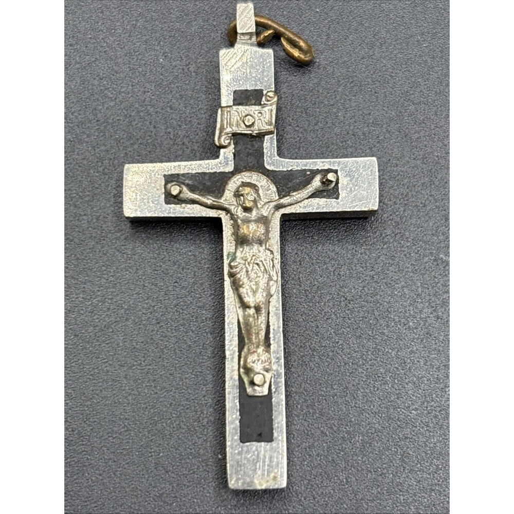 Antique German Catholic Crucified Christ On The Cross
